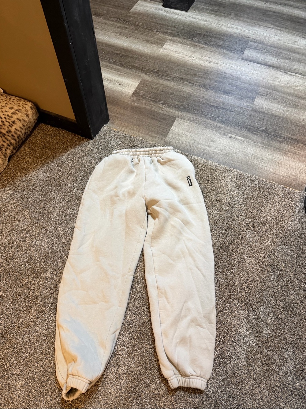 Kids COMFRT Cream Fleece Jogger Pants - Cozy Pull-On Bottoms